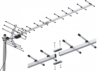 Антенна наружная ЛОКУС Меридиан-12FS (L020.12DS) - Специализированный магазин 100 АНТЕНН - Продажа, установка, настройка, обслуживание. Триколор ТВ, НТВ+, Телекарта, МТС. Цифровое телевидение, спутниковое телевидение, эфирные антенны. GSM 3G 4G. Видеонаблюдение. Екатеринбург